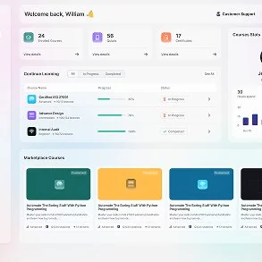 Education platform dashboard